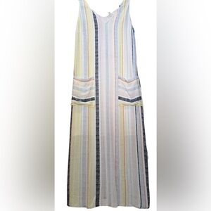 Tribal Multicolor Striped Dress